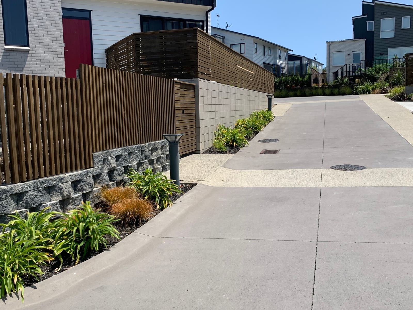 housing area driveway